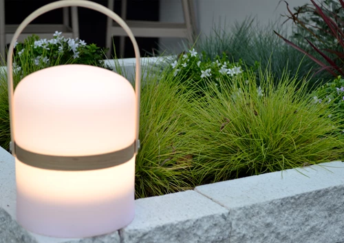 Lucide JOE - Lampe de table Rechargeable Intérieur/Extérieur - Batterie/Piles - Ø 14,5 cm - LED Dim. - 1x3W 3000K - IP44 - Blanc - ambiance 6